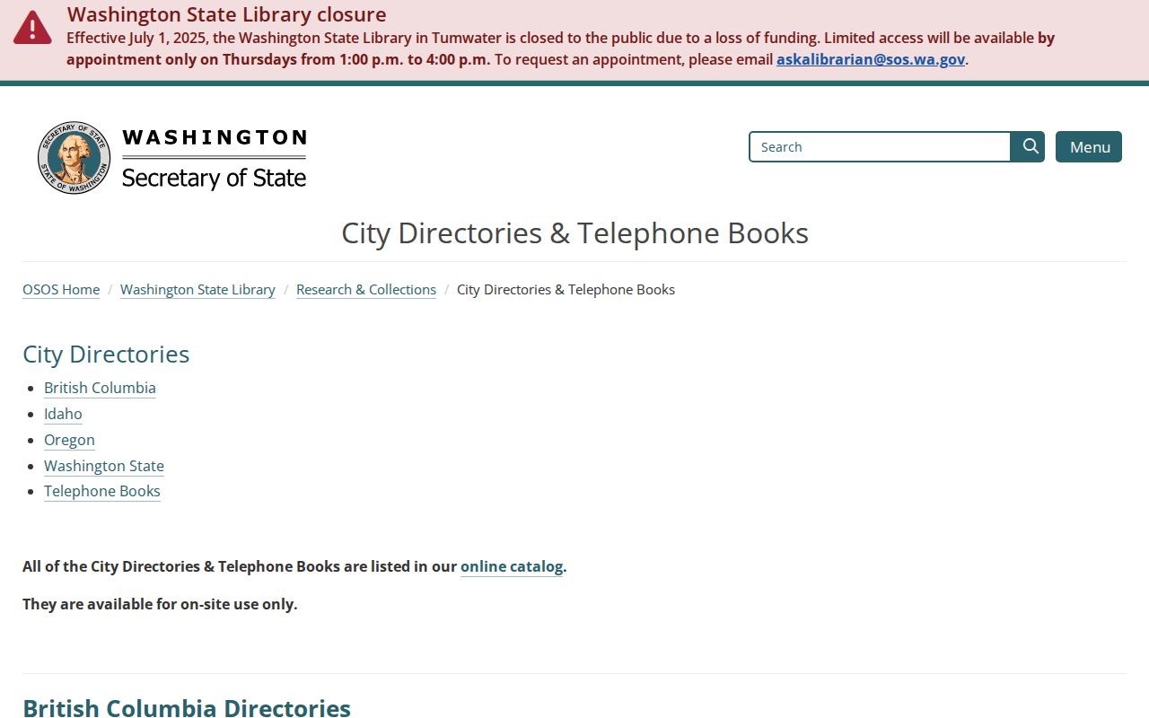 Kennewick residents directory historical collection